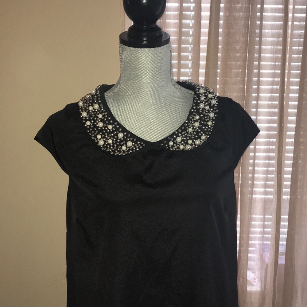 Beautiful beaded collar top